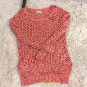 Peach small knitted sweater